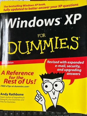 Windows XP For Dummies Paperback by Andy Rathbone 406 pages 2004 2nd Ed