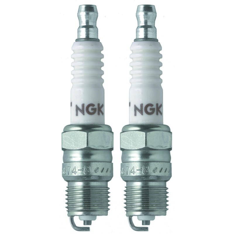 NGK Spark Plug 5034 2-PACK V-Power R5674-7 14mm Copper/Nickel, Tapered, 7