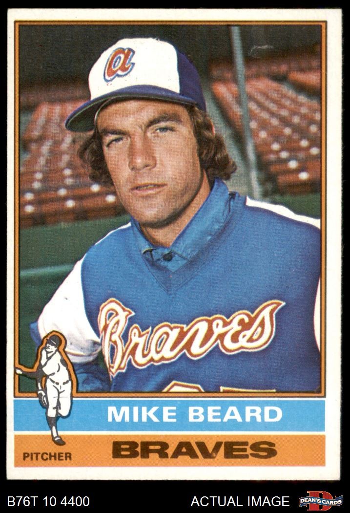 1976 Topps Mike Beard Braves Rookie Card #53 Graded 5 EX