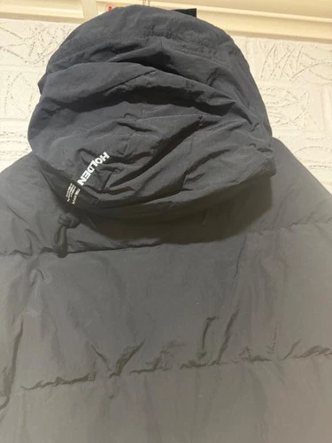 Holden Mens Long Down Parka Black Jacket Size XL image 13