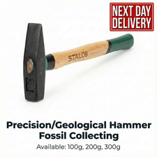 Precision/Geological Hammer Fossil Collecting wooden handle 100g, 200g, 300g 