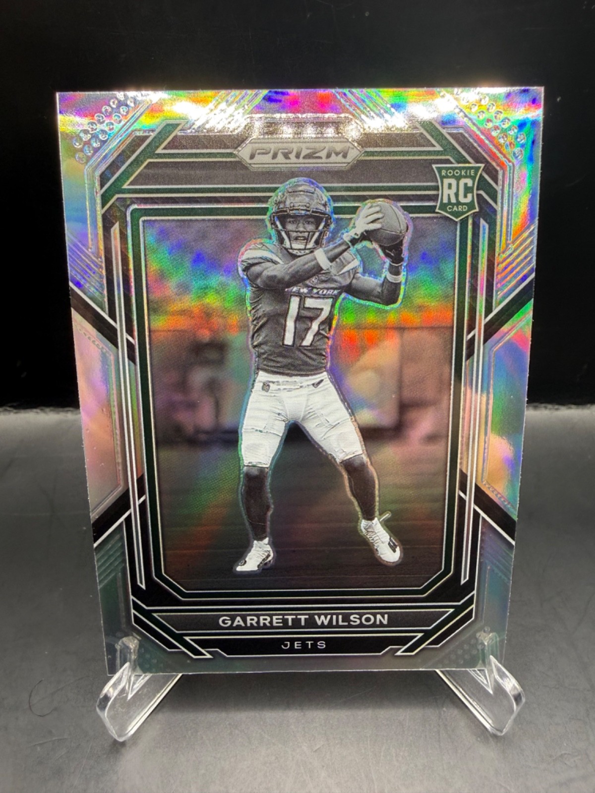 2022 Panini Prizm Garrett Wilson Negative Prizm Rookie (RC) #309 New York Jets