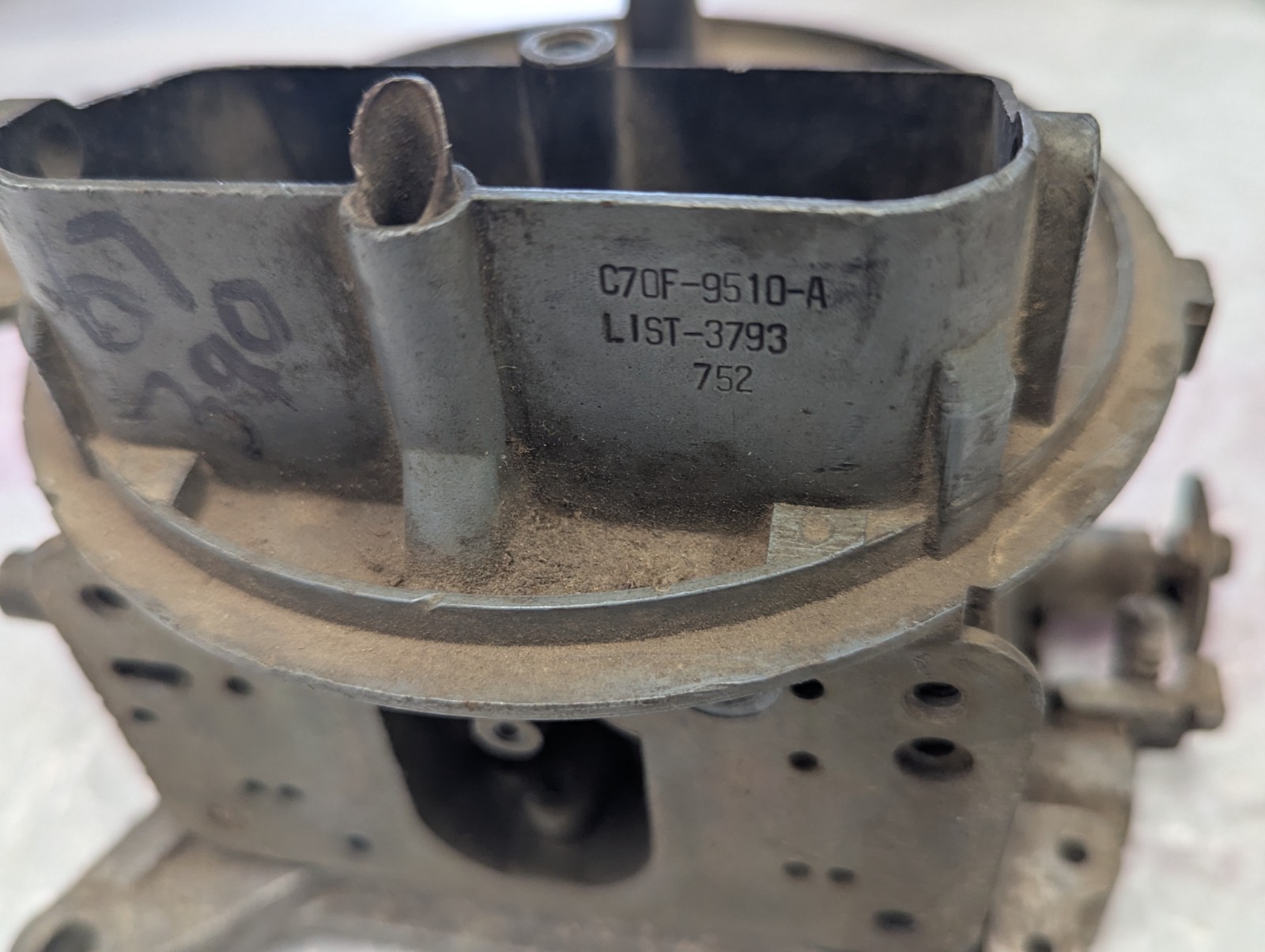 Holley LIST 3793 Carburetor 67 Ford GT390 Fairlane Comet 752 Date 