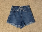 Signature Levi Strauss Jean Shorts Womens 4 27 Blue Cut Off Heritage High Rise — photo 1