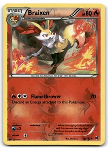 REVERSE HOLO Braixen #26 XY - BREAKthrough