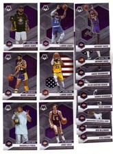 2020-21 Panini Mosaic Basketball Team Set - Los Angeles Lakers