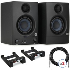 PreSonus Eris 3.5 3.5-inch Powered Studio Monitor Pair with Wedge Stands and