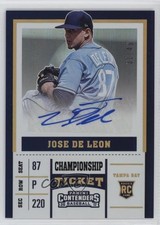 2017 Panini Chronicles Championship Ticket 31/49 Jose De Leon #30 Auto 0i5i