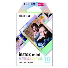 instax mini instant film, Mermaid Tail border, 10 shot pack, suitable for all in