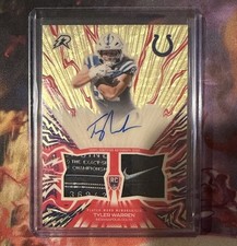 Marketplace image: 2025 Topps Resurgence Tyler Warren Amped Up Rookie Relic Auto Superfractor 1/1
