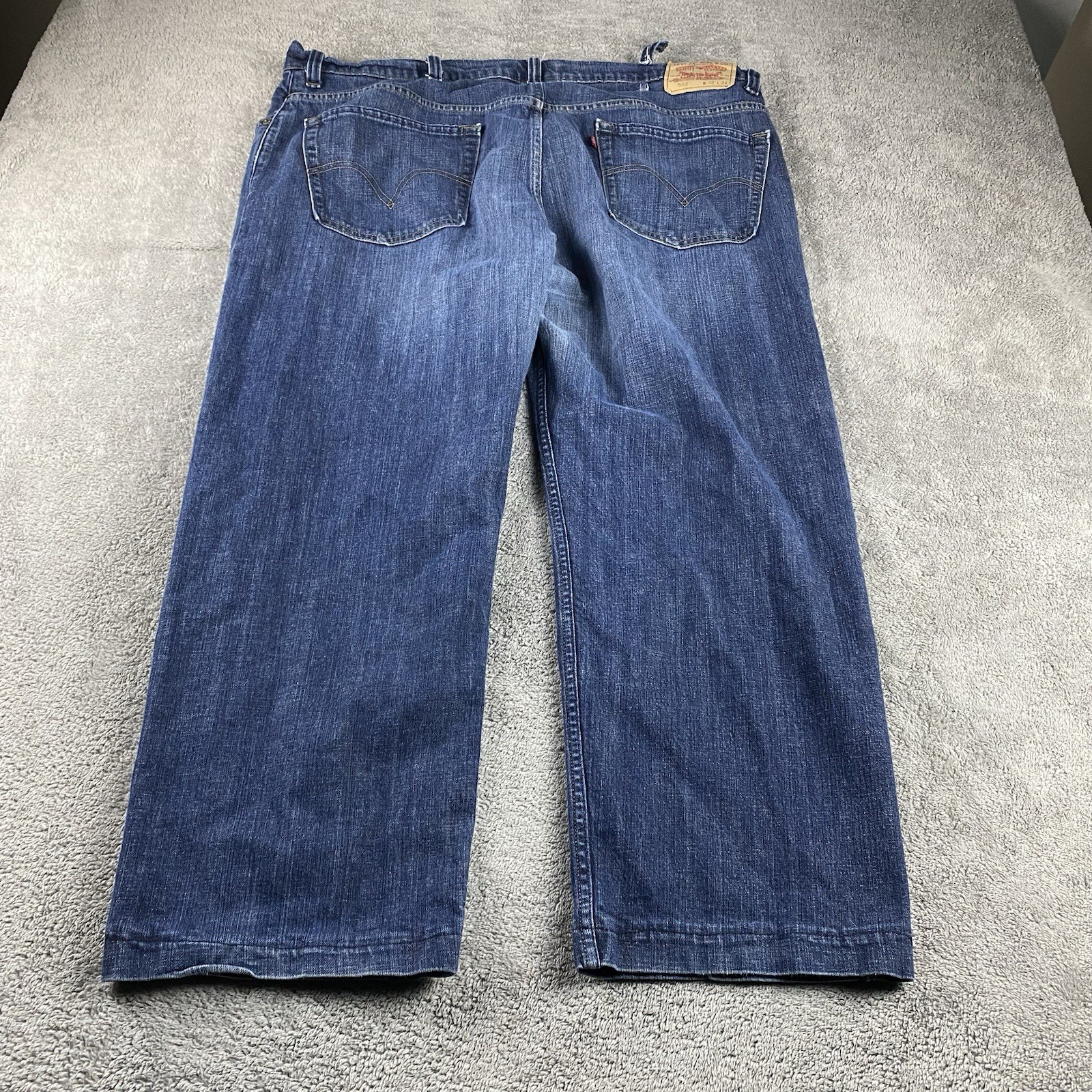 Levis 559 Relaxed Straight Fit Jeans Mens 42x25.5 Blue Medium Wash High Rise