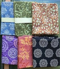 Lot Of 6 Different Print Quilting Fabric 1/2" Yard Pieces 100 Cotton 3 Yards