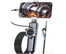 Cámara Endoscópica Articulada 2 Vías 1920P con Luz, Impermeable IP67. Nuevo