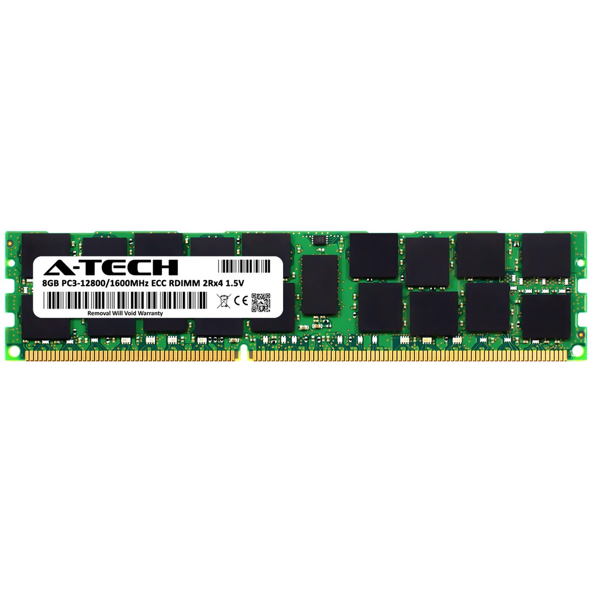 A-Tech 8GB 2Rx4 PC3-12800R DDR3 1600MHz ECC RDIMM REG Server