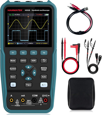 3-in-1 Handheld Oscilloscope Multimeter with 50MHz Waveform Generator