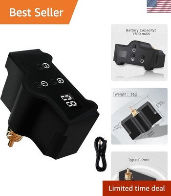 WX-2 LED Tattoo Battery 1500mAh - Quick Start, Lightweight Portable Power Supply