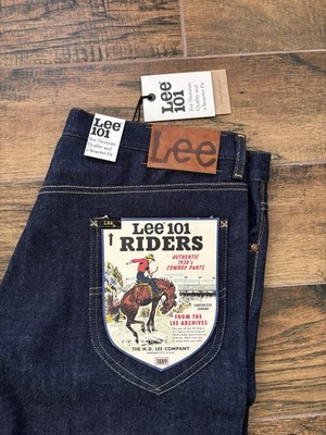 Lee 101 Riders 50's 13oz Japanese Selvedge Denim Jeans Repro