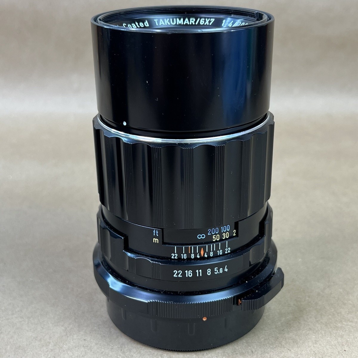 Asahi Pentax 6x7 200mm F4 SMC Takumar Lens W/ Leather Case - CLEAN