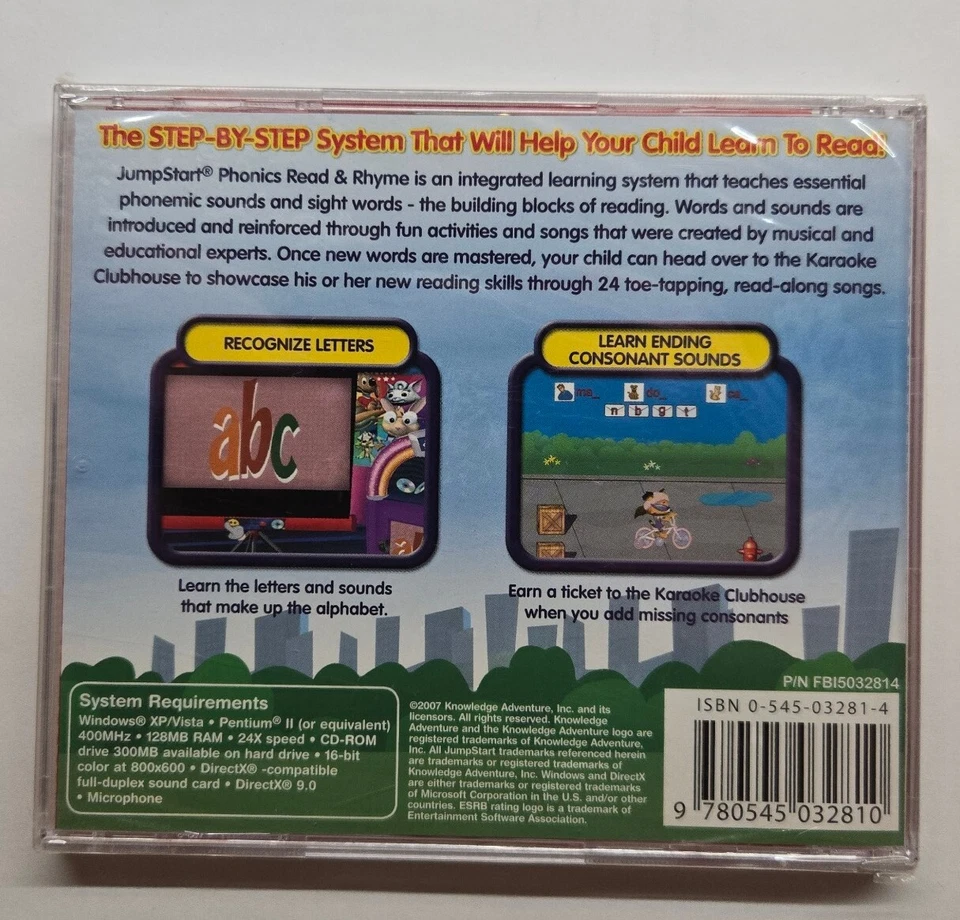 Jump Start Phonics Read & Rhyme PC CD-ROM Software W/VAL 2007 - Image 2 of 2