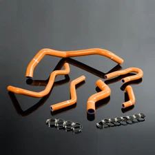 Orange Silicone Radiator Hose Kit Fit For 92-00 Honda Civic 1.6L SOHC D15 D16 EG