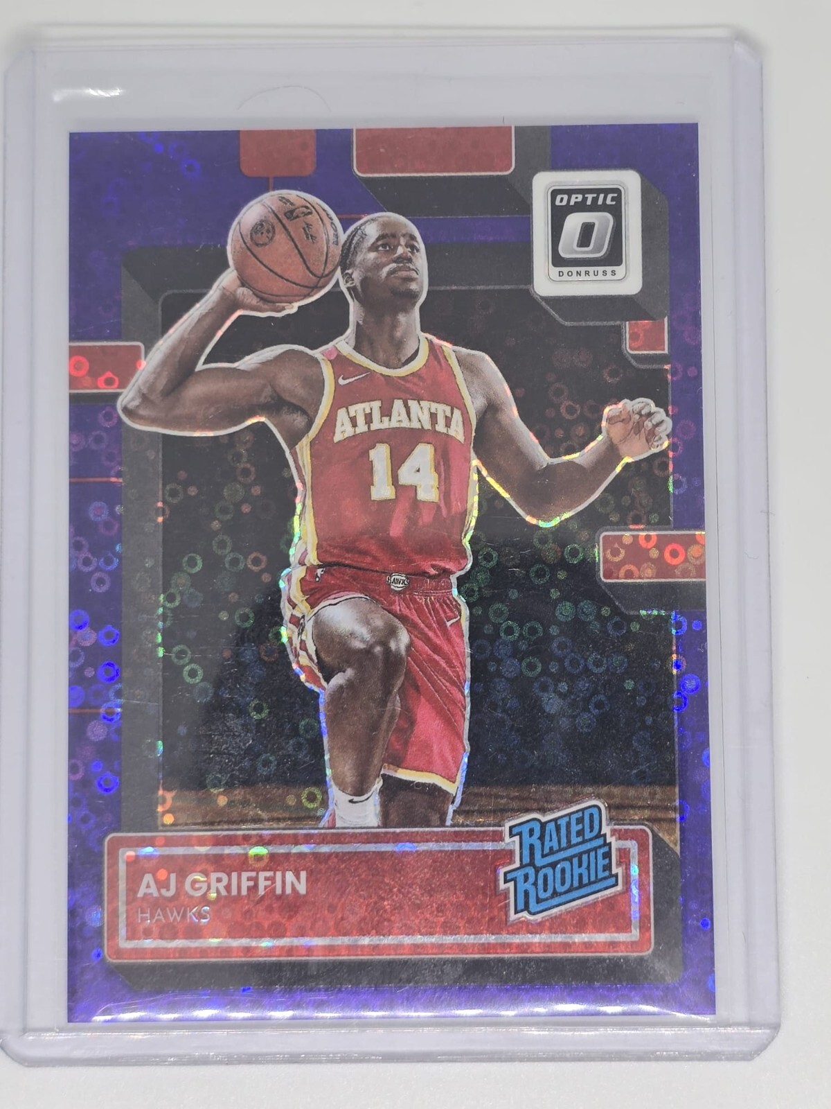 2022-23 Donruss Optic AJ GRIFFIN RC Rated Rookie Purple Fast Break Prizm /99 204