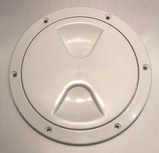 BOAT DECK ispezione COPPUCCIO bianco piastra rotonda ABS plastica BARTON UK 4in 6inch 5in