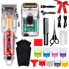 Professional Hair Clipper and Trimmer Kit for Men Barber Clipper Set Cordless