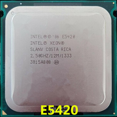 Intel Xeon E5420 CPU Quad-Core 2.5GBz 12MB 1333Mhz SLANV LGA771 Processor 