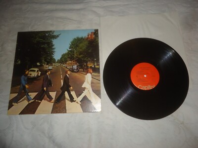 THE BEATLES-ABBEY ROAD 1976 CAPITOL RECORDS REISSUE LP SO-383 EXC