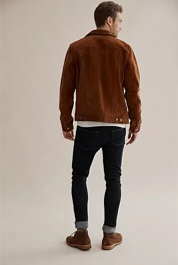 ジャケット・アウター HUMAN MADE SUEDE LEATHER JACKET Human Made Logo Suede Jacket | Neutrals | FARFETCH