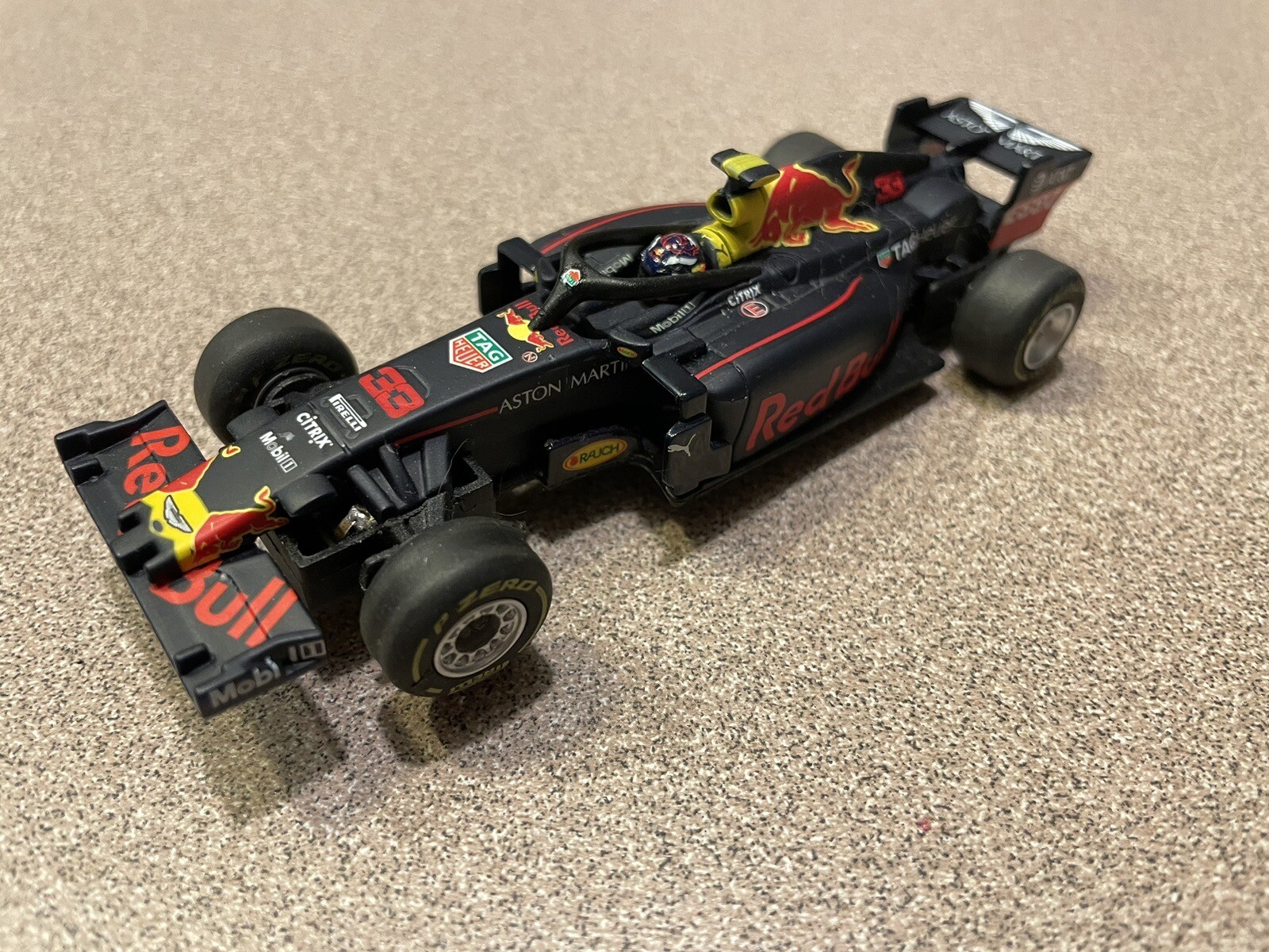 Carrera Digital 143 Ferrari/Mercedes Formula 1 Slot Car Set with Red