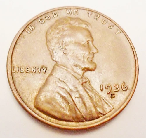 1936 D Lincoln Wheat Cent / Penny *AU - ABOUT UNCIRCULATED*  **FREE SHIPPING**