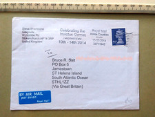 GB Postal History:   Sep 2014 97p Machin AIRMAIL  St Helena