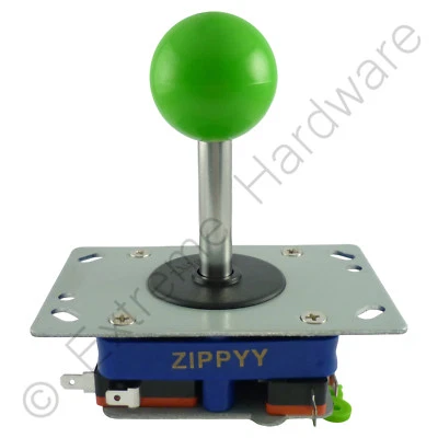 Zippyy Long Shaft Ball Top Arcade Joystick 2/4/8 Way (Green) Zippy - MAME, JAMMA