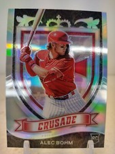 ALEC BOHM SILVER PRIZM 2021 Panini Chronicles Baseball CRUSADE #23 ROOKIE RC