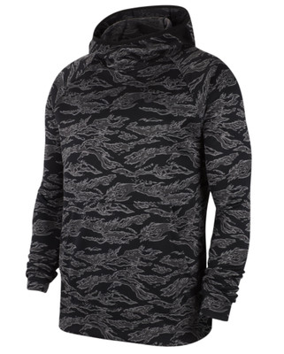 nike fleece camouflage hooded shirts & tops