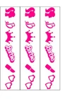 NOVELTY BARBIE EDIBLE BIRTHDAY CAKE ICING | WAFER PAPER | STRIPS | CAKE RIBBON