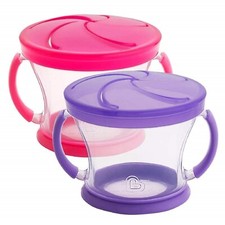 Munchkin Snack Catcher, 9 Ounce, 12 Months, Color May Vary - 2 Count