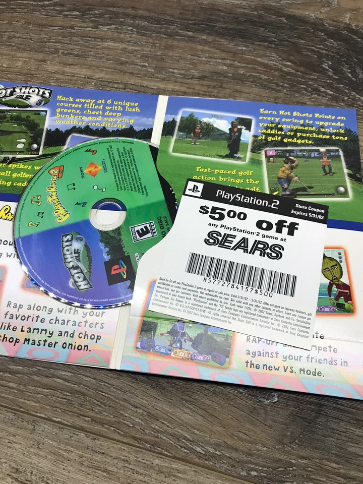 Parappa the Rapper 2 & Hot Shots Golf 3 Double Demo Disc PlayStation 2 PS2 CIB - Image 4 of 4