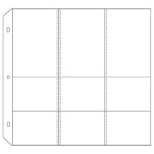 Close To My Heart 12"x12" MEMORY PROTECTORS Plastic Pack of 10- 9 Compartments