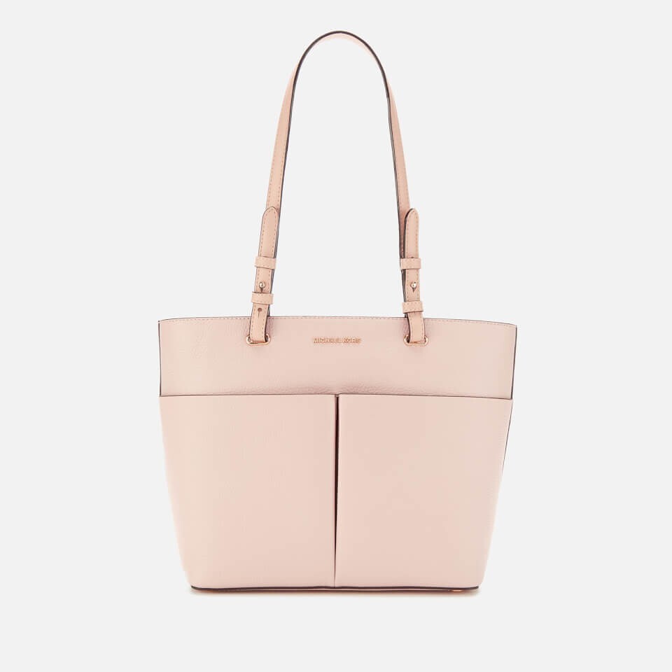Michael Kors Bedford Medium Top Zip Pocket Pink Tote Bag