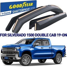 Side Window Deflectors Rain Guards for 2019-2026 Chevy Silverado 1500 Double Cab