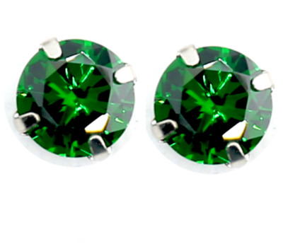 GENUINE SOLID 925 STERLING SILVER CZ STUD EARRINGS 2mm TINY WOMEN GIRL