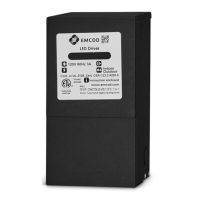 EMCOD LED Driver EM600S24DC, EM Series, 600W, 120V IN 24V DC OUT