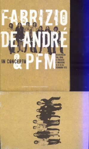 2009 FABRIZIO DE ANDRE' & PFM IN CO0NCERTO - LA MUSICA DI REPUBBLICA - 2 CD