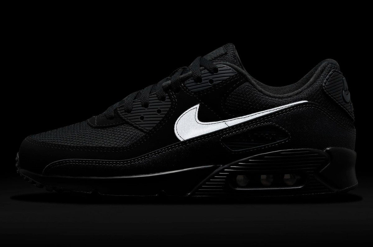 Nike Air Max 90 Sneakers Size 11.5 Men\'s Black /Anthracite HQ3828-002 New Nike Air Max 90 Black Anthracite HQ3828-002 | More Sneakers main image 3