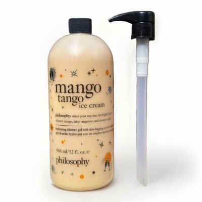 Philosophy Mango Tango Ice Cream Shampoo Hydrating Shower Gel 32 Oz NEW