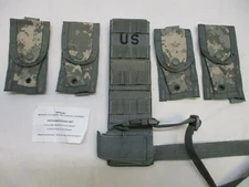 MOLLE II DIGITAL ACU PISTOLMAN SET LEG EXTENDER 4 MAG POUCHES MAG POUCHES 9MM