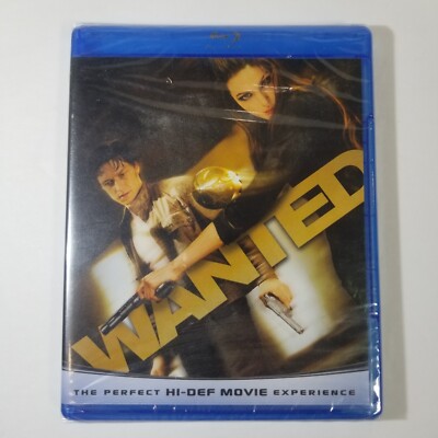 Wanted (Blu-ray, 2008) New Sealed Angelia Jolie