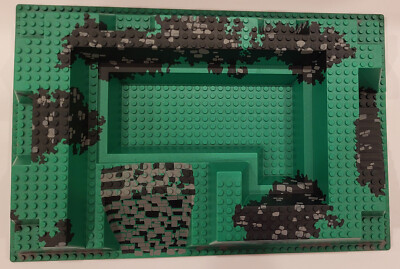 Green Lego Terrain Base Plates Lego Castle Lego 48 X 48 Base Plate